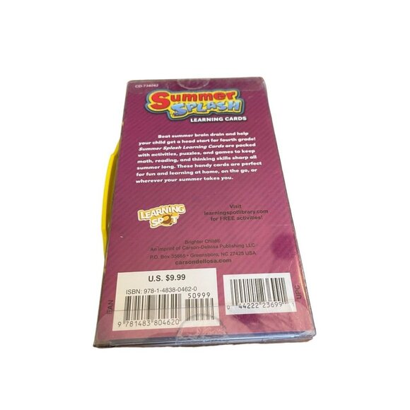 Carson-Dellosa Summer Splash 60 Learning Cards Bridging 3-4 - Picture 3 of 10